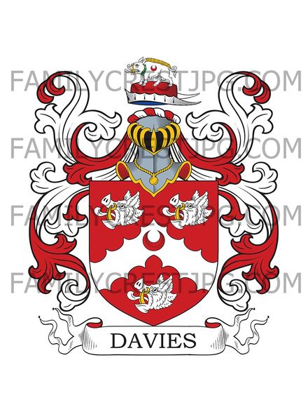 Davies Family Crest - London, England