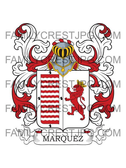 Marquez Family Crest - de Prado - Castile, Spain
