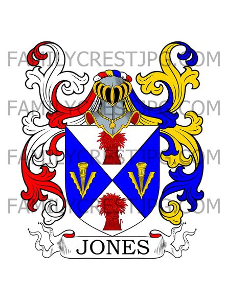 Jones Family Crest - Dublin, Ireland