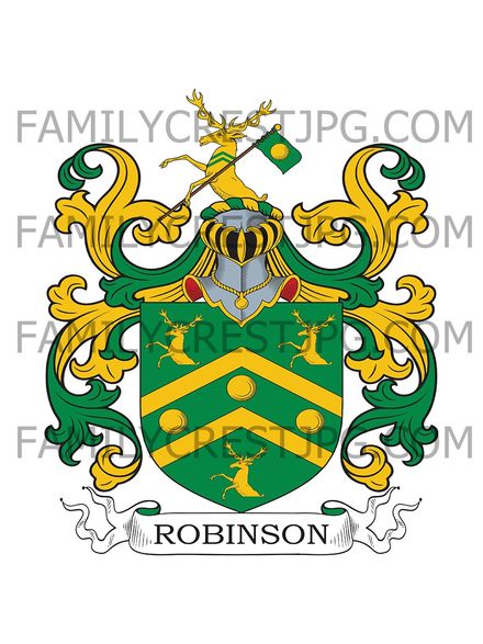 Robinson Family Crest - South Africa &amp; London, England