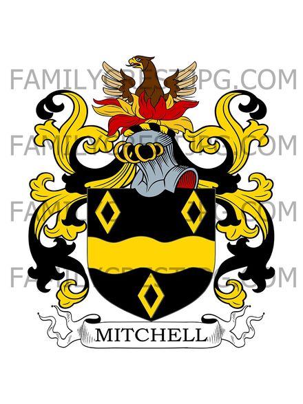 Mitchell Family Crest - Tillygrige, Aberdeen, Scotland