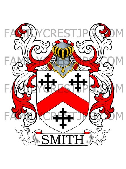 Smith Family Crest - Cavendish, co. Suffolk, England