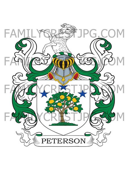 Peterson Family Crest - Holland