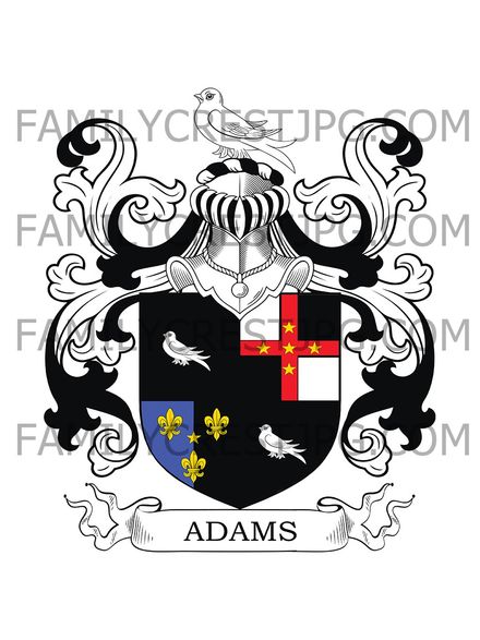 Adams Family Crest - Broseley, Shropshire, England