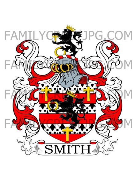 Smith Family Crest - Alridge, co. Stafford, England