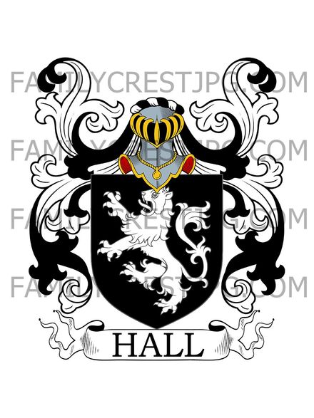 Hall Family Crest - Essex, England