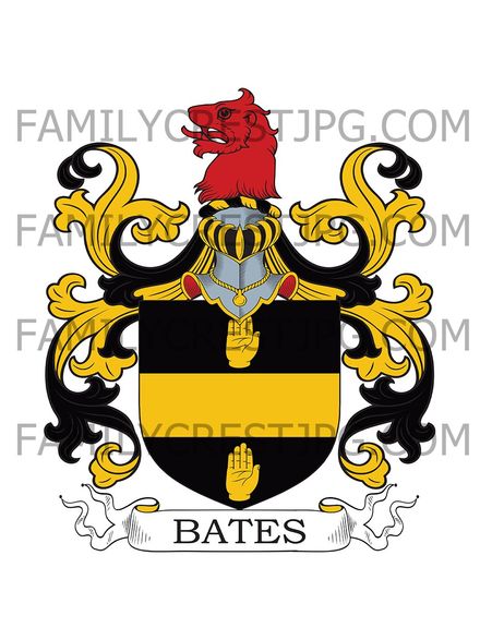 Bates Family Crest - London, England