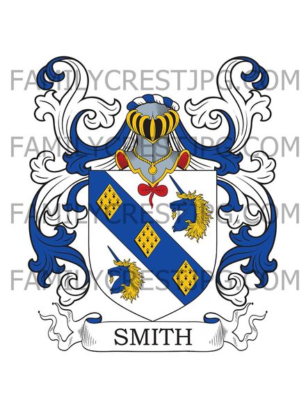 Smith Family Crest - Sneinton, co. Yorkshire, England