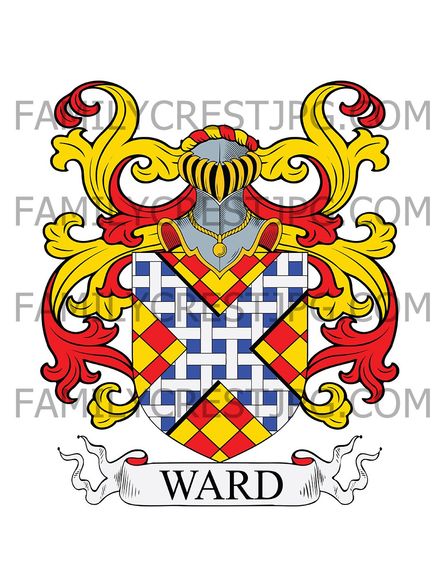 Ward Family Crest - Hinxworth, co. Hertford,, England