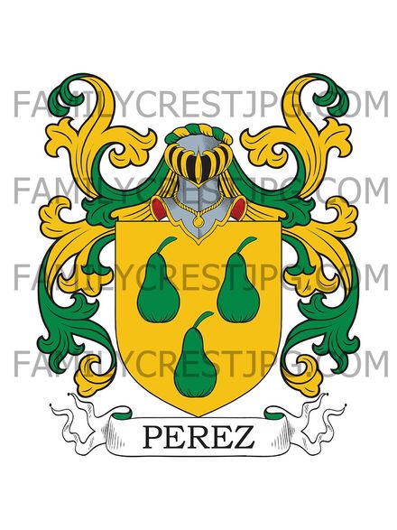Perez Family Crest - de Hecho