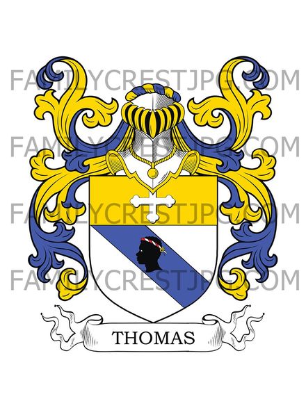 Thomas Family Crest - Poitou, France