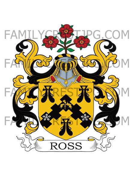 Ross Family Crest - Portivoe, Ireland