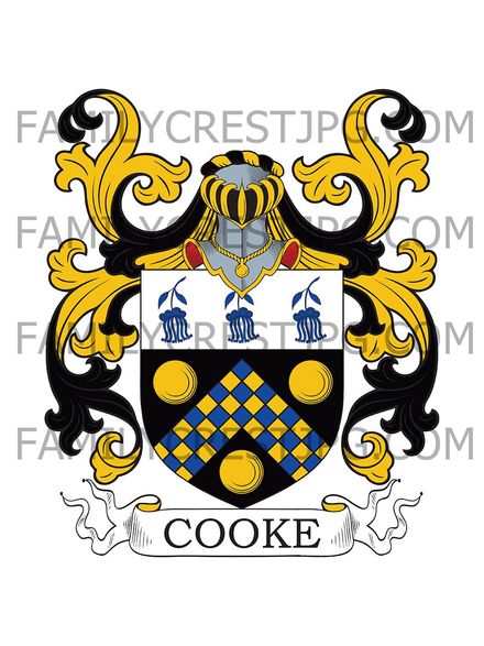 Cooke Family Crest - Kent, England