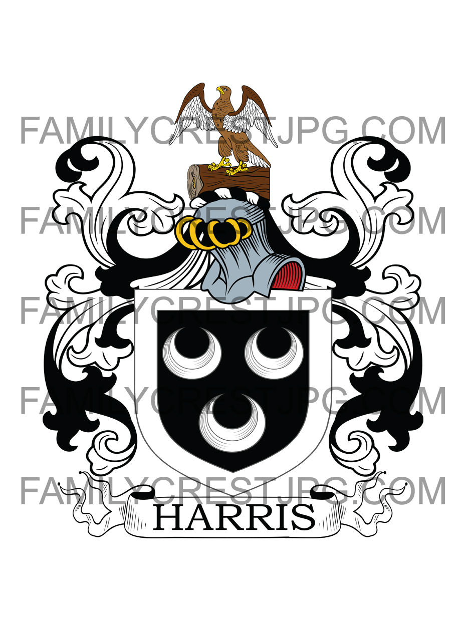 Harris Family Crests, Coat of Arms, History