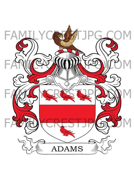 Adams Family Crest - Middlesex, England
