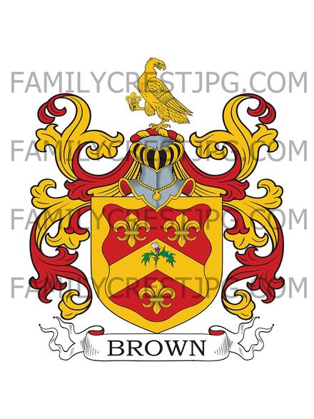 Brown Family Crest - Long Itchington, Warwick, England
