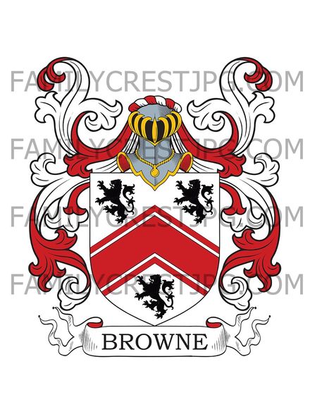 Browne Family Crest - Essex, England