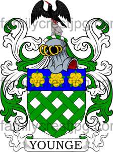 Young Family Crest, Young Coat of Arms