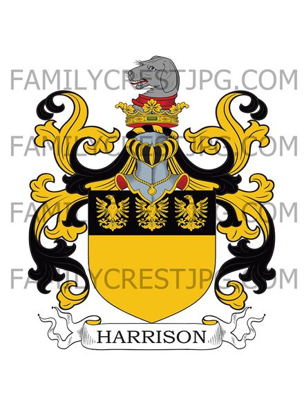 Harrison Family Crest - Reading, co. Berkshire, England
