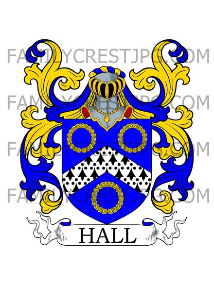 Hall Family Crest - Somerset, England