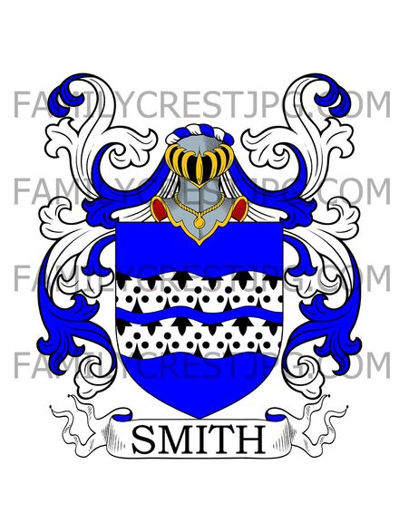 Smith Family Crest - Worcester, England
