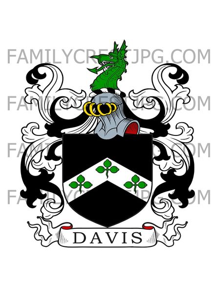 Davis Family Crest - Ireland