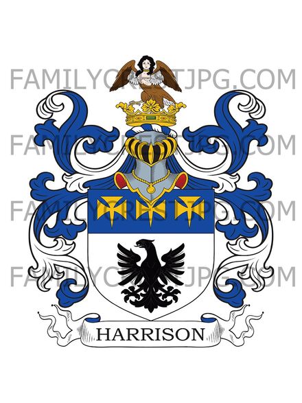 Harrison Family Crest - Great Plumstead, co. Norfolk, England