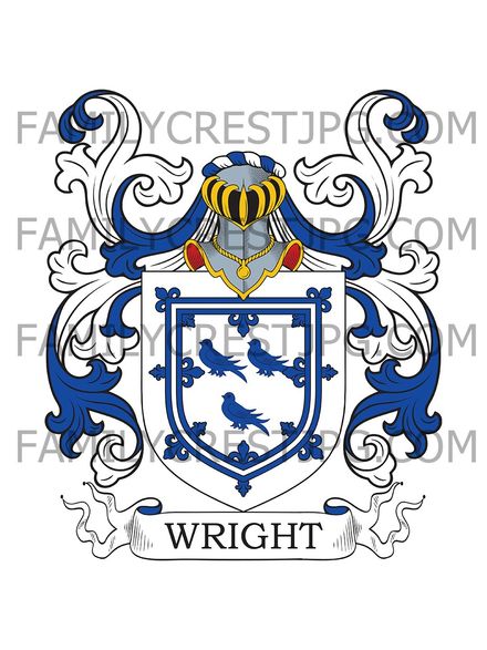 Wright Family Crest - Lincoln, England