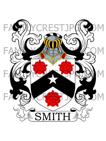 Smith Family Crest - Oxford, England