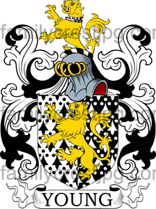 Young Family Crest, Young Coat of Arms