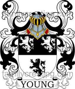 Young Family Crest, Young Coat of Arms