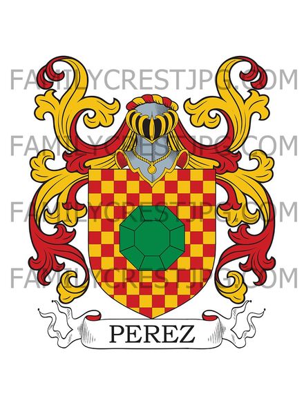 Perez Family Crest - Pamplona, Spain
