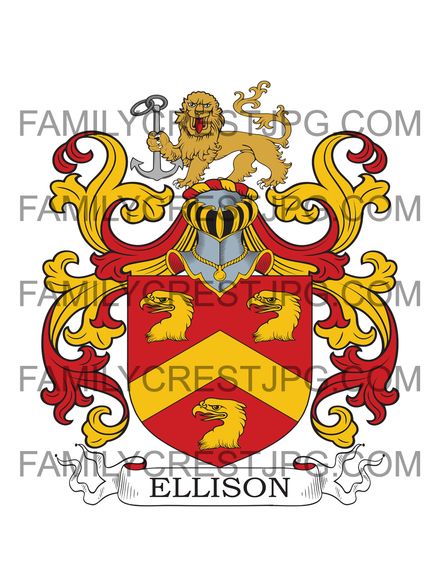 Ellison Family Crest - England