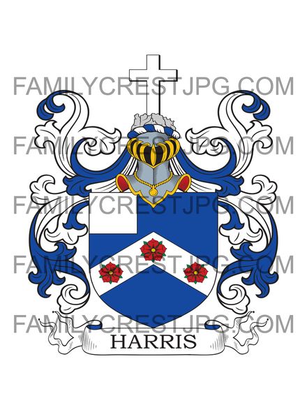 Harris Family Crest - Kent, England