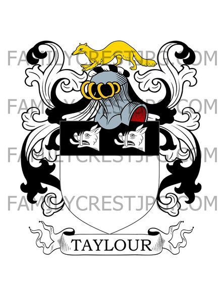 Taylour Family Crest - Thornham, co. Kent, England