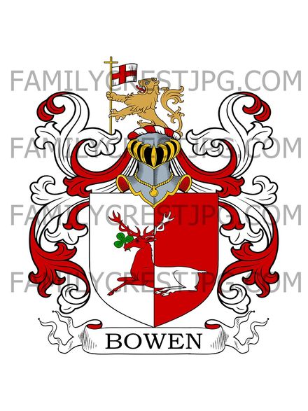 Bowen Family Crest - Drogheda, Ireland