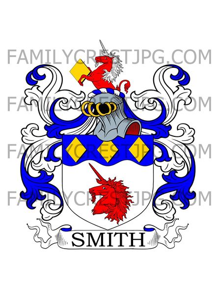 Smith Family Crest - Binderton, co. Sussex, England
