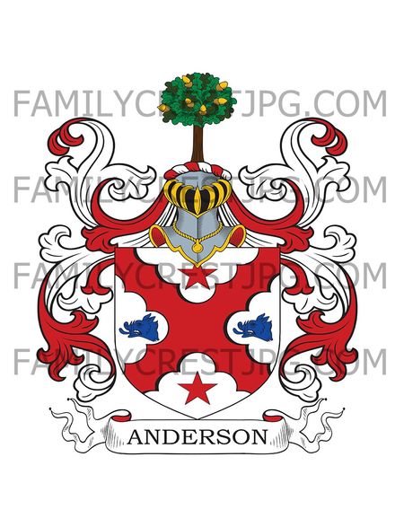 Anderson Family Crest - West Airderbreck, Scotland