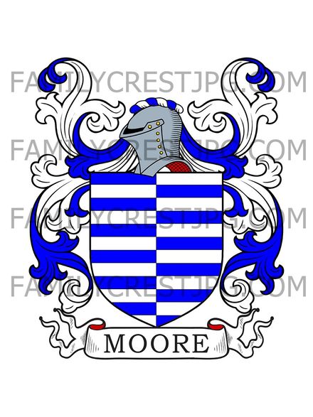 Moore Family Crest - The Moore, co. Shropshire, England