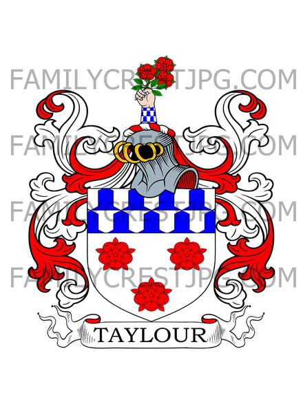 Taylour Family Crest - London &amp; Shropshire, England