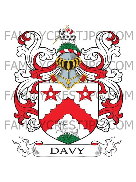 Davy Family Crest - Sussex Square, London, England