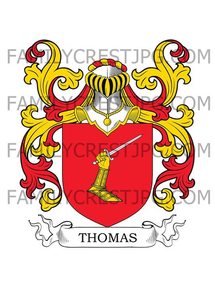 Thomas Family Crest - Saintonge, France