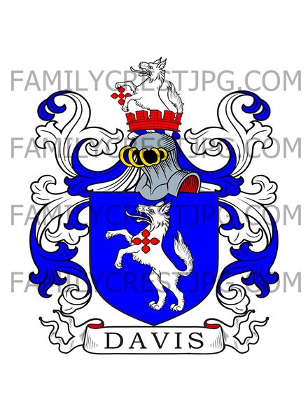 Davis Family Crest - Croft Castle, Leominster, co. Hereford, England