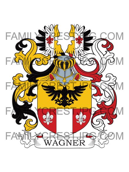 Wagner Family Crest - Austria 1582