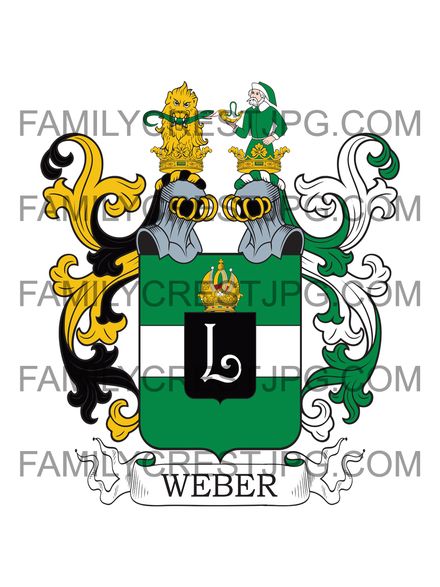 Weber Family Crest - von Weberspach