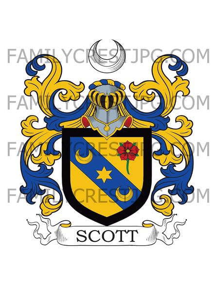 Scott Family Crest - Sinton
