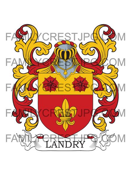 Landry Family Crest - von Les Verrières, Switzerland
