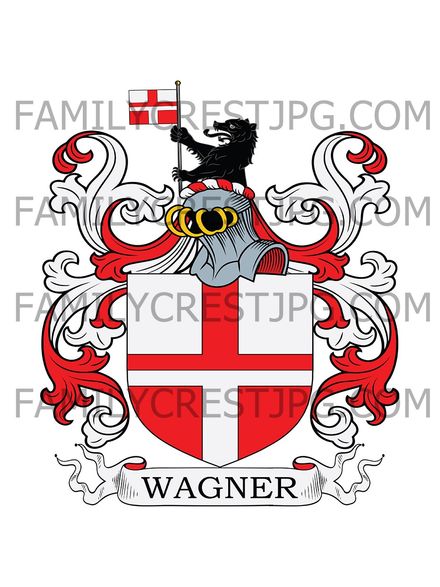 Wagner Family Crest - Bavaria 1572