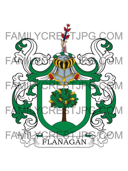 Flanagan Family Crest - Ireland