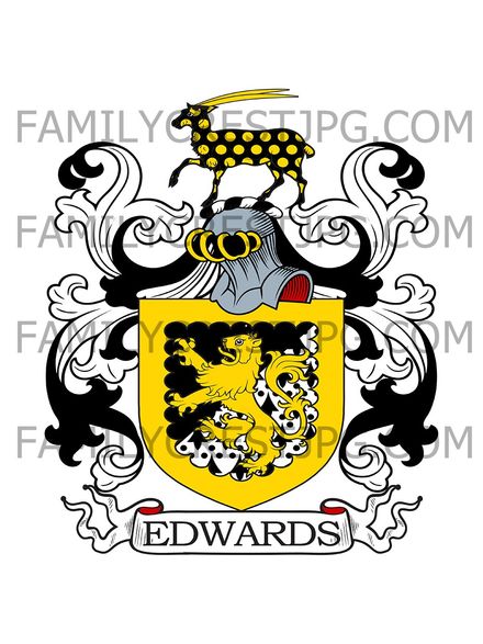 Edwards Family Crest - Somerset, England